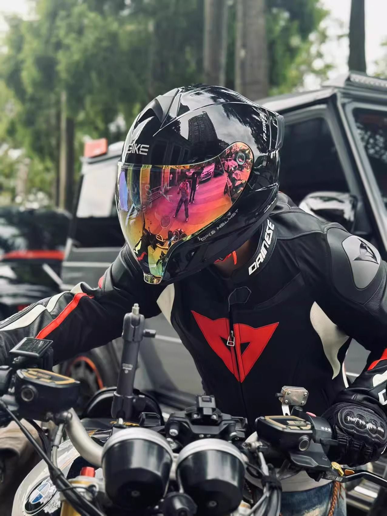 Capacete de motocicleta masculino e feminino com lente dupla antiembaçante integral para motoqueiro com pedal de cruzeiro e capacete universal para todas as estações com certificação DOT