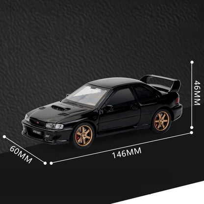 JDM 1/32 Subaru Impreza WRX STI Rally Supercar Diecast Model Alloy Metal Car Children's Toy Car Miniature Mini GT Holiday Gifts