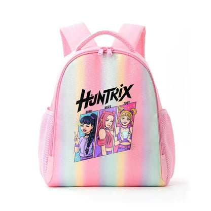 Mochila de Caçadores de Demônios KPop Estampa de Desenho Animado Anime Bolsas de Ombro para Estudantes Organizador de Papelaria Grande Capacidade Presentes de Volta às Aulas