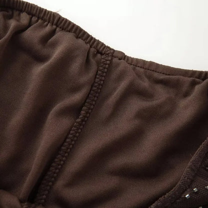 HXAO Women's Pants 2025 Beaded Tulle Pants For Woman Baggy Sequin New In Pants Spring Summer Semi Sheer Women's Trousers 088