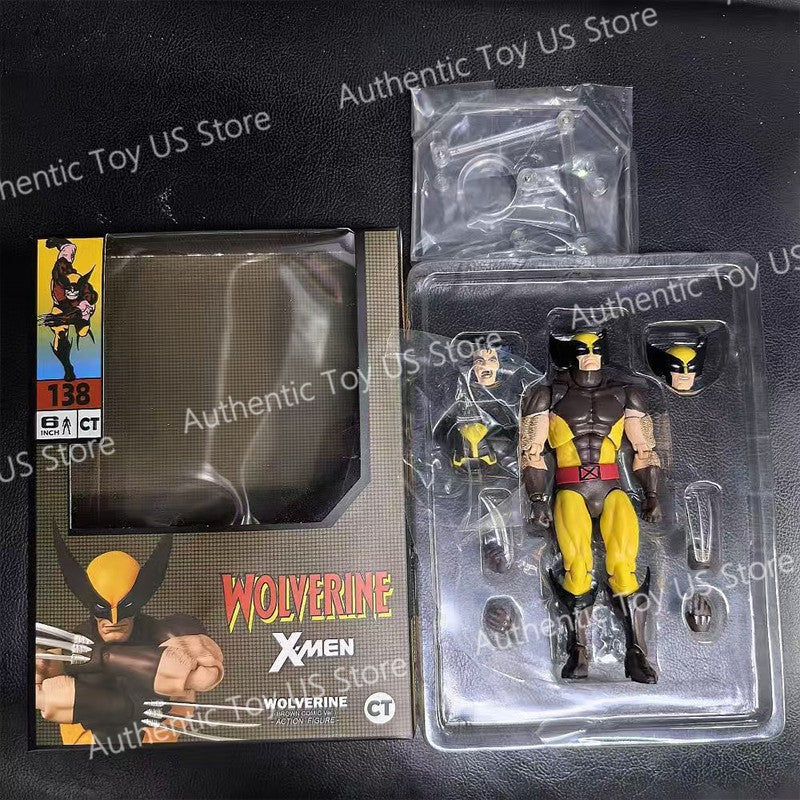 In Stock Ct Toys Wolverine Mafex 096 Figure 138 Brown Comic Ver X-Men Anime Action Figure Figurine Model Customized Gifts Toys
