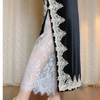 Fashion Transparent Sexy Lace Mesh Skirt Elegant 2 Length Midi Skirt Elastic High Waist Ladies Womens Skirt Ladies