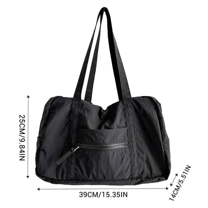 Simple Carry On Travel Tote Bag Large Capacity Weekender Overnight Duffle Bags Trendy Sports Fitness Bags for Women Girls