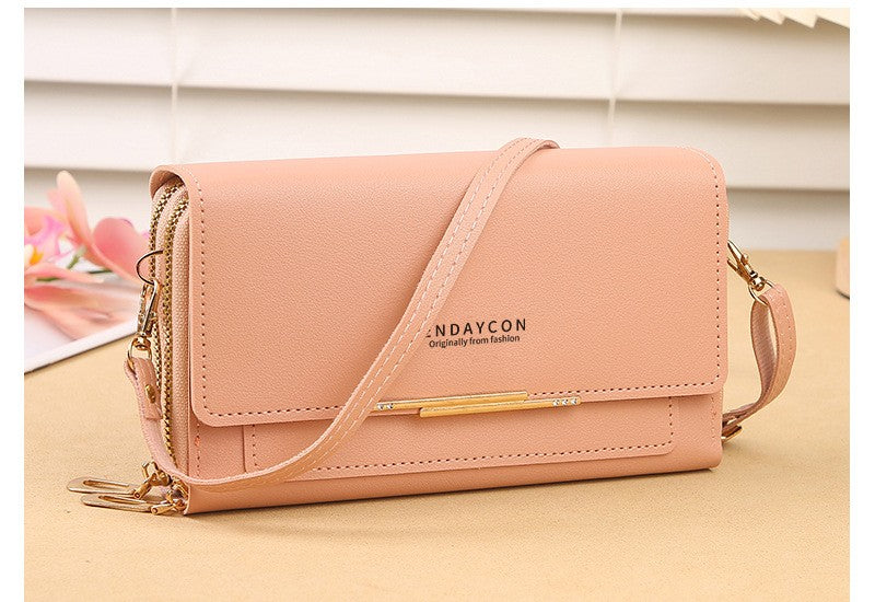 2024 New Women's Wallet Korean Multifunctional Shoulder Bag Mid-length Clutch Coin Purse