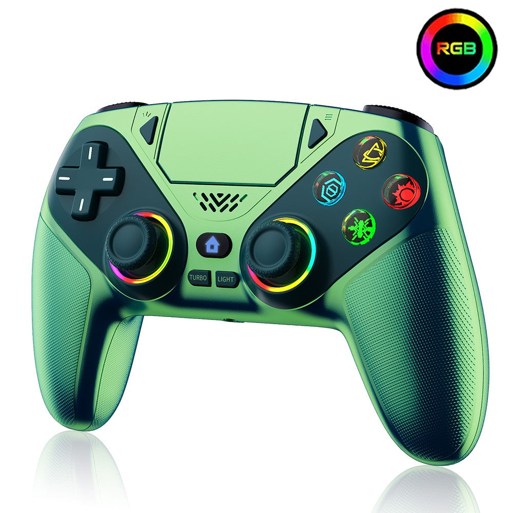 Controller For Playstation5 PS5/PS5 Pro/Slim/PC,RGB Wireless Gamepad Hall Effect Trigger Marco/Turbo Anti-Drift Game Joystick