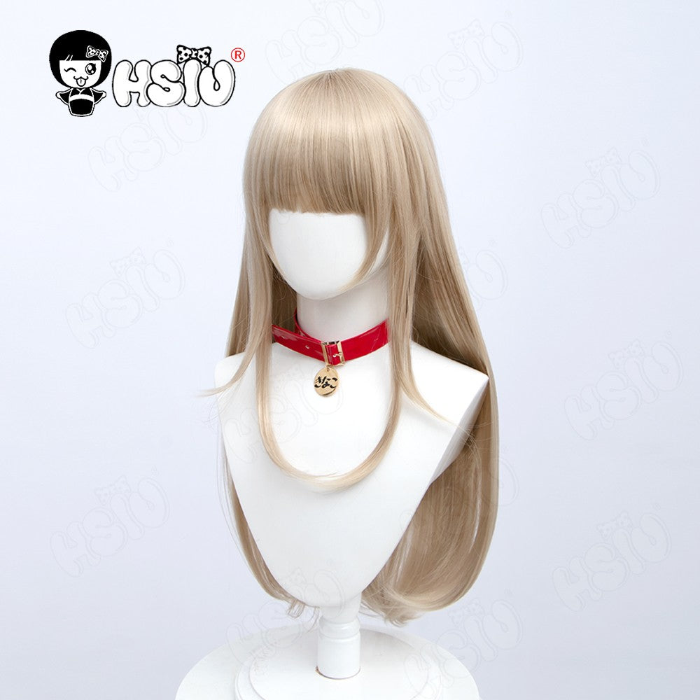 Osakana Cosplay Peruca 40hara Gato Gatinho Cosplay ?HSIU ?Peruca Sintética Fibra Peruca Longa Linho Touca de Peruca Grátis 40 hara cosplay
