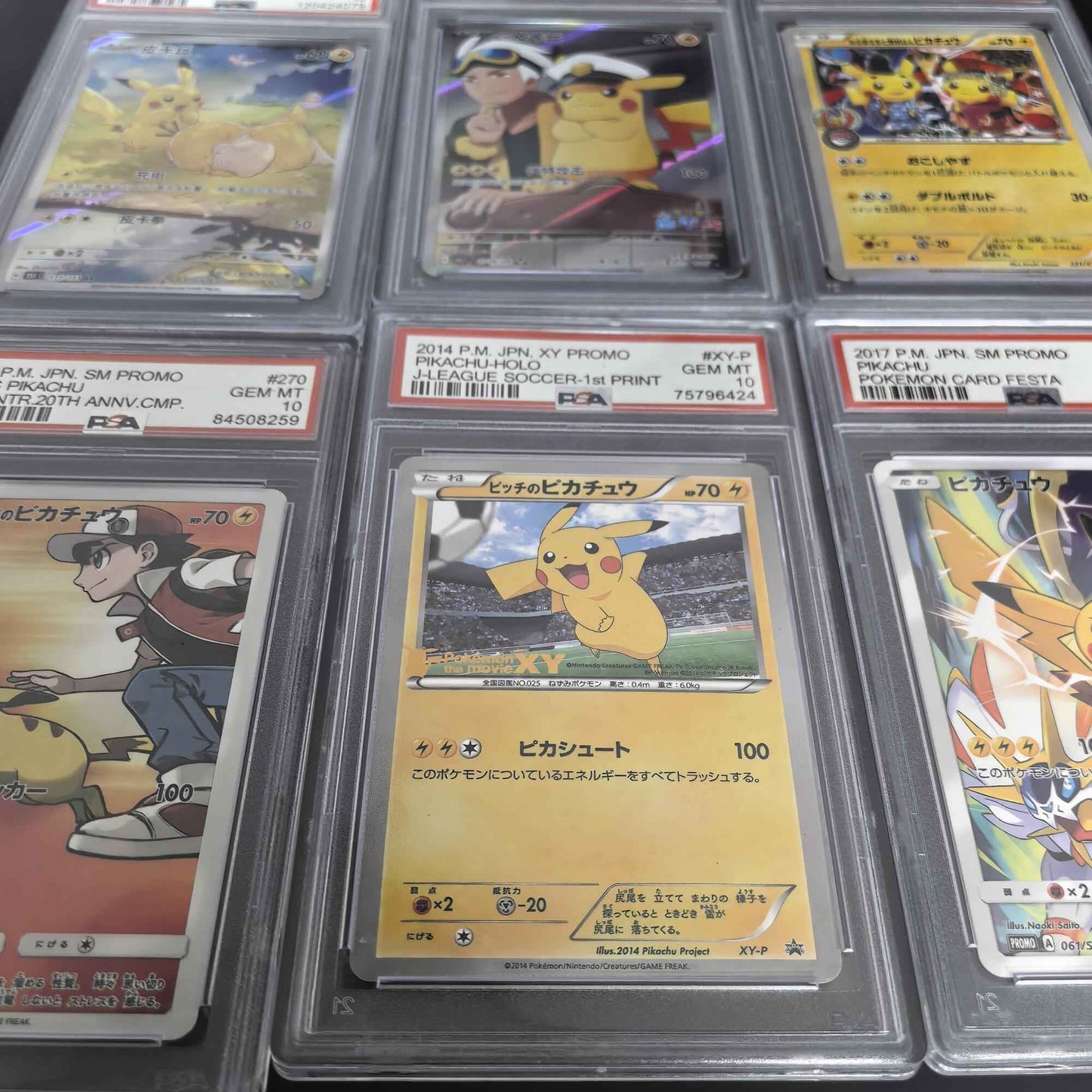 DIY PTCG Cartas de Classificação Coleção de Cartas POKEMON JAPONÊS CHINÊS CBB1 SM PROMO CAPITÃO PIKACHU Cartas de Classificação de 10 Pontos Presente de Jogo