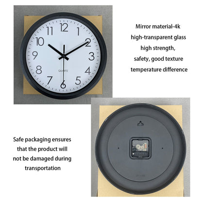 Modern simple wall clock, study, bedroom, living room, bathroom silent non-ticking wall clock, home wall decoration clock