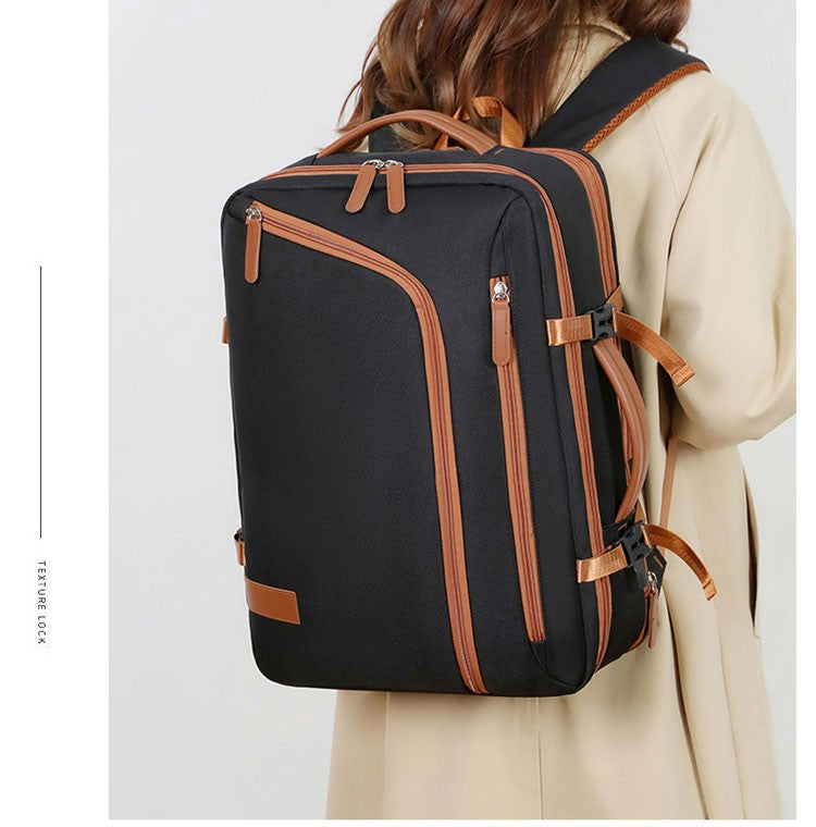 Backpack Unisex New Simple Business Computer Backpack Outdoor Large Capacity Travel Bag Student School Bag for Boys