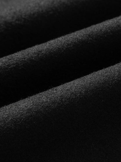 1 PCS Men's Woolen Overcoat, Long Sleeve Lapel Cardigan with Pockets, Casual Business Travel Daily Wear, All Seasons Outerwear