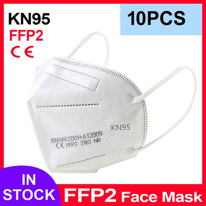 FFP2 Face Masks Masques CE KN95 Face Mask Filter 5Layers Adult KN95 Mascarillas Quirurgicas Homologadas Reusable FFP2 Face Mask