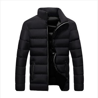 Winter thickened sports cotton jacket men stand-up cardigan outdoor cotton jacket casual jacket warm men's tops