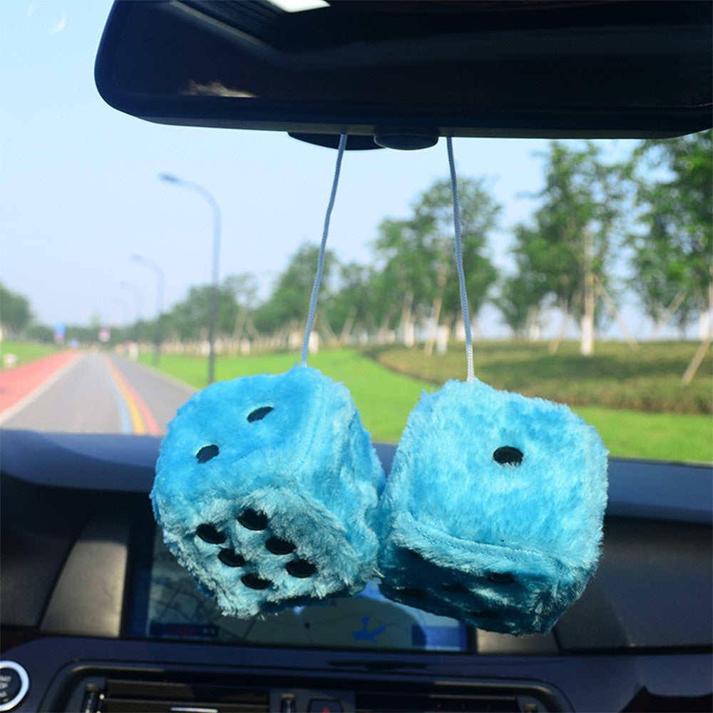 2 unidades Novo Espelho Retrovisor de Carro Pingente Suspenso Casal Dados de Pelúcia Fofos Desenho Animado Decoração de Casa Ornamento Dados de Carro Encanto Interno para Pendurar