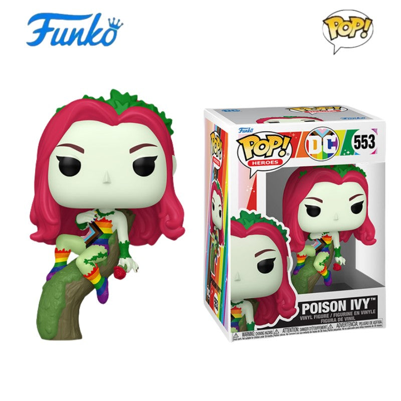 Pride Flag Harley Quinn Funko Pop Action Figure Anime Poison Ivy Doll Cartoon Desk Decor Limited Edition Collectible Model Gifts