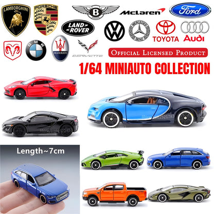 Bburago 1:64 Ford Ranger Picape Réplica Carro Modelo, Escala Chevrolet Audi Porsche VW Honda Miniatura Diecast Brinquedo Menino Criança