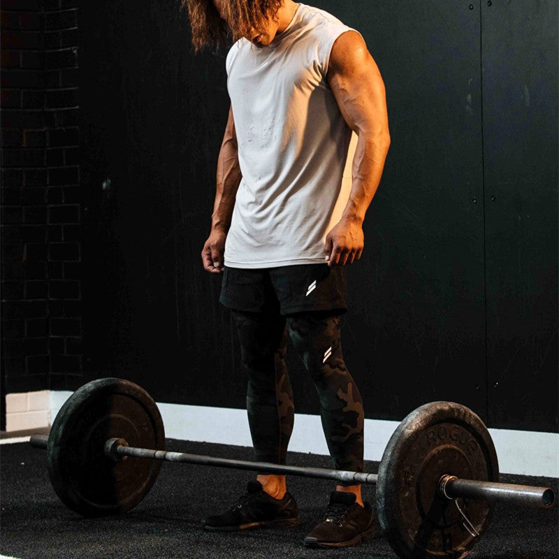 NEW Summer Fitness Sports Tank Top Men Breathable Loose Mesh Training Sleeveless T-shirt Quick Drying vest male Fitness Clothing