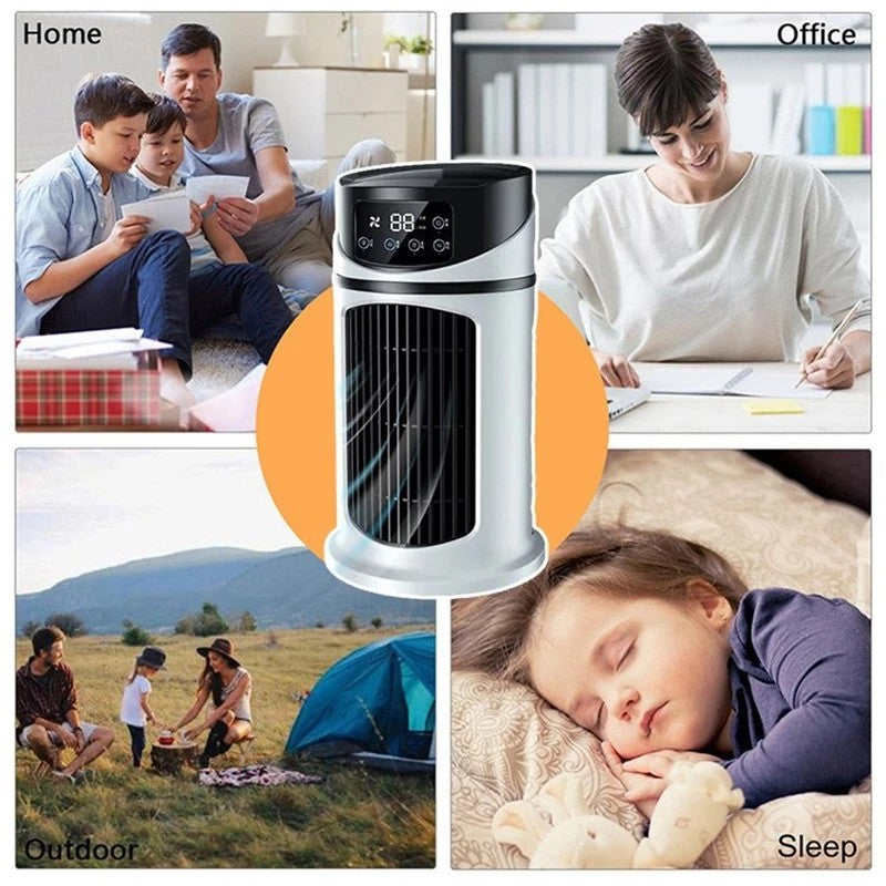 Mini Ar Condicionado Portátil USB Ventilador Refrigerador de Ar Resfriamento a Água Ar Condicionado Refrigerador de Ar para Casa e Escritório