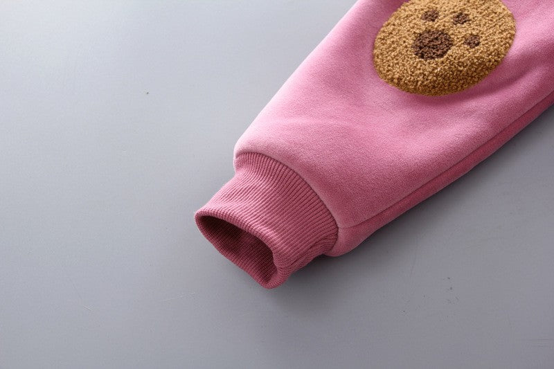 3PCS Winter Autumn Toddler Baby Boys Girls Clothes Baby Sweaters Coat +Pants +Hooded Vest Outfit Set Infant Warm Clothing Suits