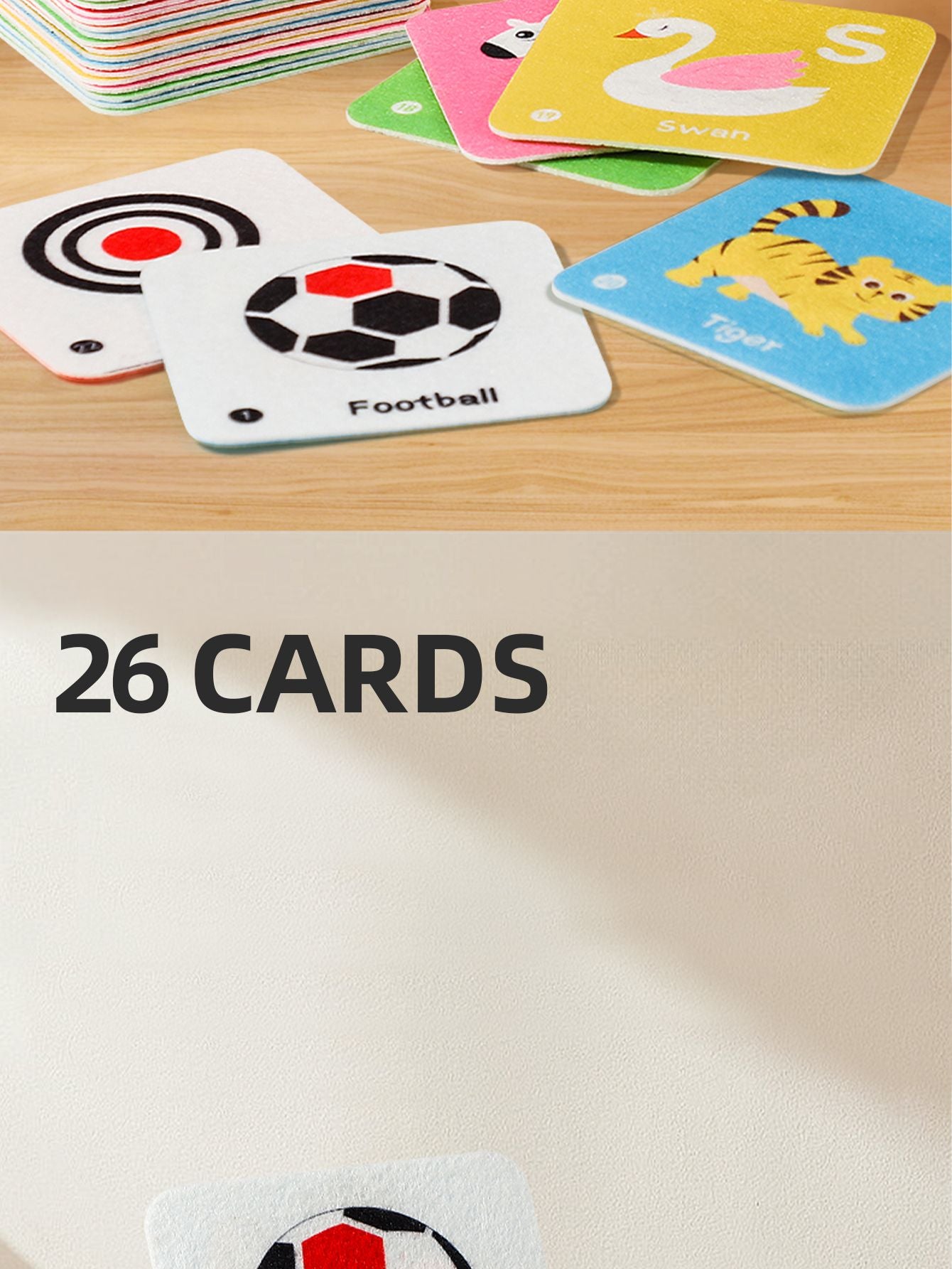 Baby object recognition cards, educational toys, early education and enlightenment