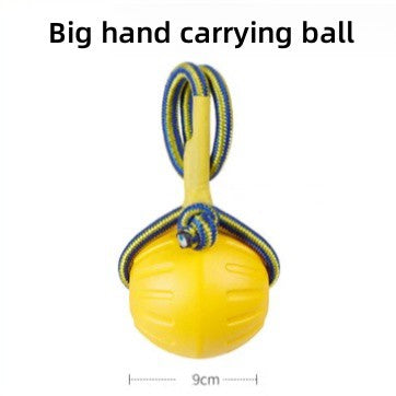 Brinquedo para animais de estimação EVA, bola flutuante para cães, treinamento de cães, anel de puxar, resistente à mordida, bola de dentição, bola de corda, bola de espuma, resistente à mordida, brinquedo para cães