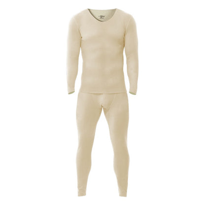 Seamless thermal underwear men's set V-neck thickened and fleece winter winter tight wool base long Johns