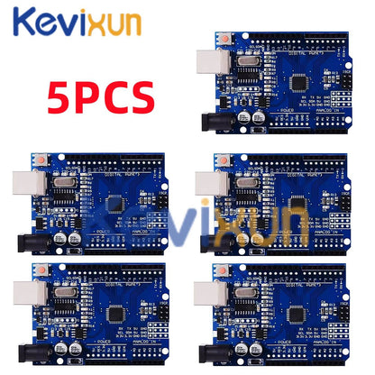 1-10PCS UNO R3 CH340G MEGA328P Chip para Arduino UNO R3 + CABO USB/TIPO-C Placa de Desenvolvimento ATMEGA328P-AU 16Mhz