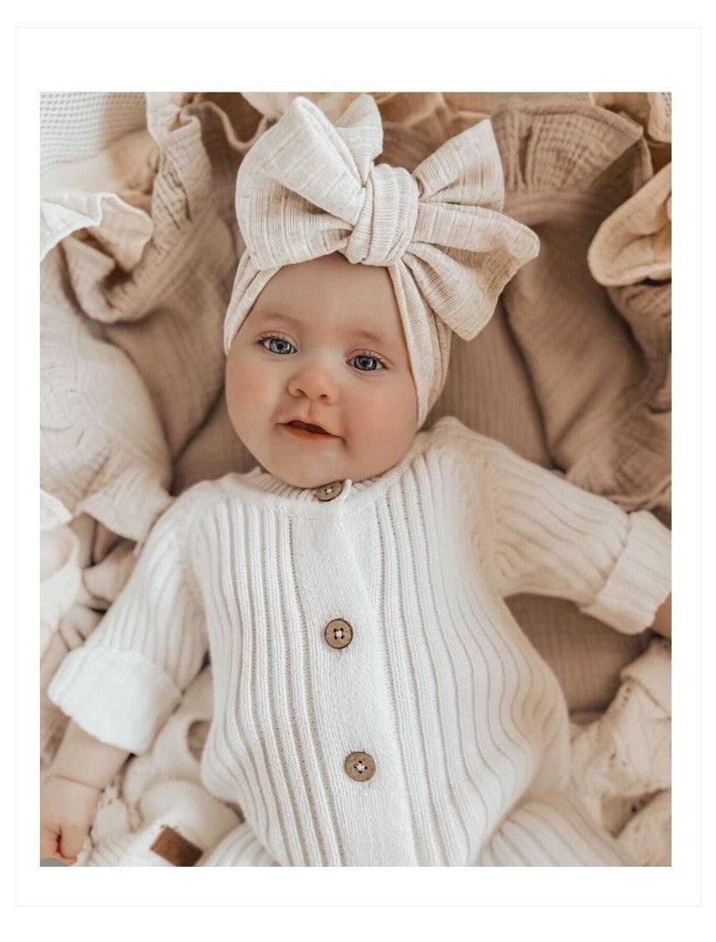 2025 New Infant Baby Girls Boys Knitted Jumpsuit Toddler Baby Girl Boys Long Sleeved Knitting Romper Children Clothes