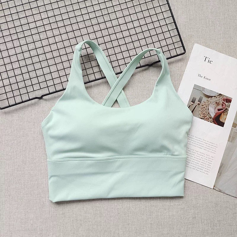 Shockproof High-Intensity Exercise Fitness Bra All-In-One Cup Running Gathered Yoga Beauty Back Breathable Sports Bra for Women