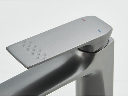 Black Bathroom Faucet Deck Mounted Bathroom Sink Mixer Tap Single Lever Basin Sink Mixer Faucets Chrome/White/Grey/Brushed Gold