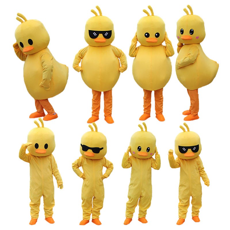 Adult Duck Chicken Mascot Costume Birthday Anime Cosplay Halloween Cartoon Dolls Performance Props