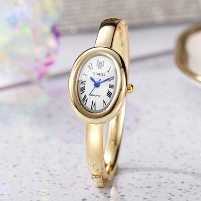 Elegant Oval Dial Women Bracelet Watch Fashion Ladies Quartz Wristwatch Reloj Mujer Girls Clock Gift
