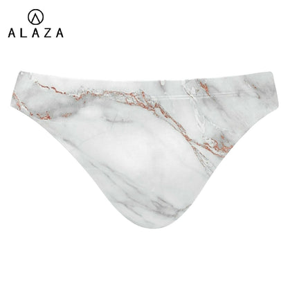 Man's Swimming Briefs Low Waist Swimwear drop With Push-up Pad Sexy Shorts Trunks Boxers Marble print Men's Swim For Old buyer