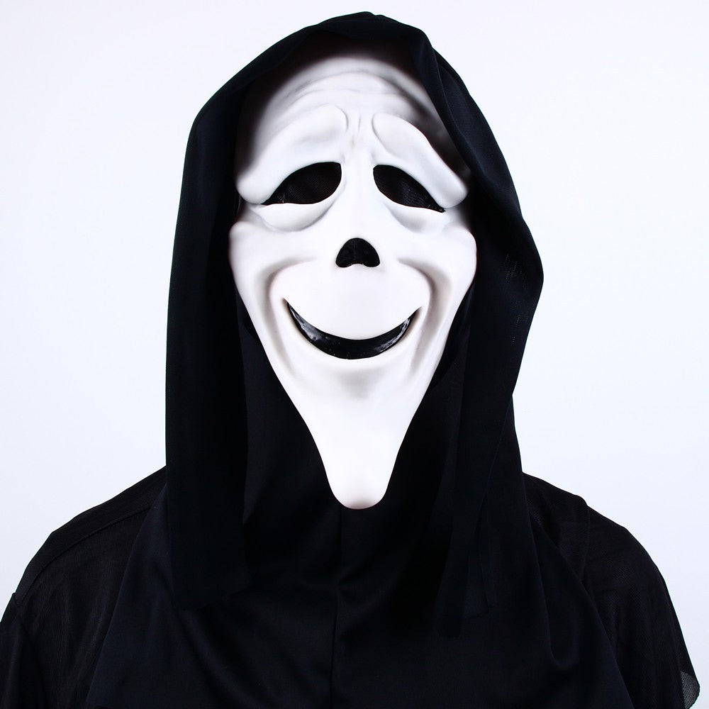 Halloween Cosplay Screaming Horror Props Mask, Breathable Skeleton Mask Horror Party Halloween Role-Playing Props