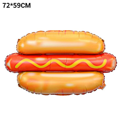 32Inch Donut globos Foil Balloon Fruit Ice Cream Helium Balloon Birthday Party Decoration Kids Toy Sweet Digital baby shower