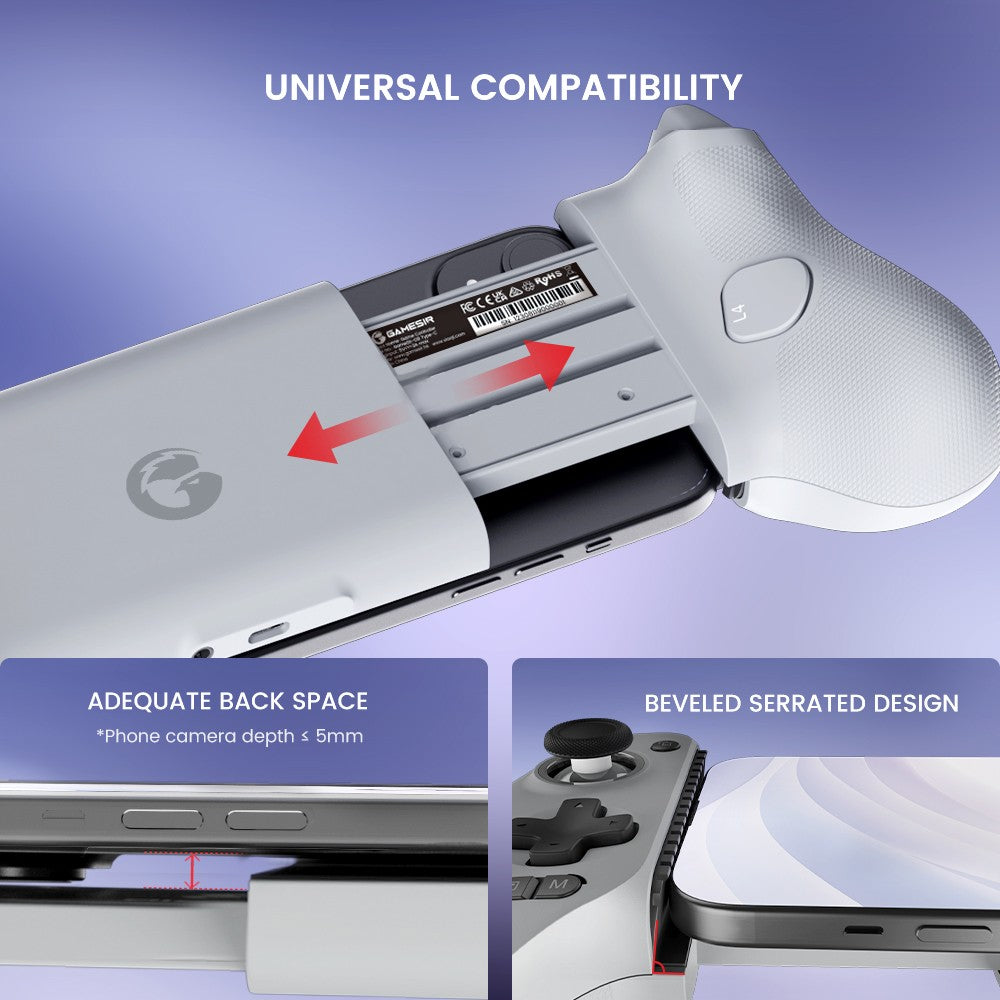 GameSir G8 Galileo Cellphone Gamepad Game Controller, Hall Effect Joystick for iPhone 15 Android Mobile Phone Cloud Gaming