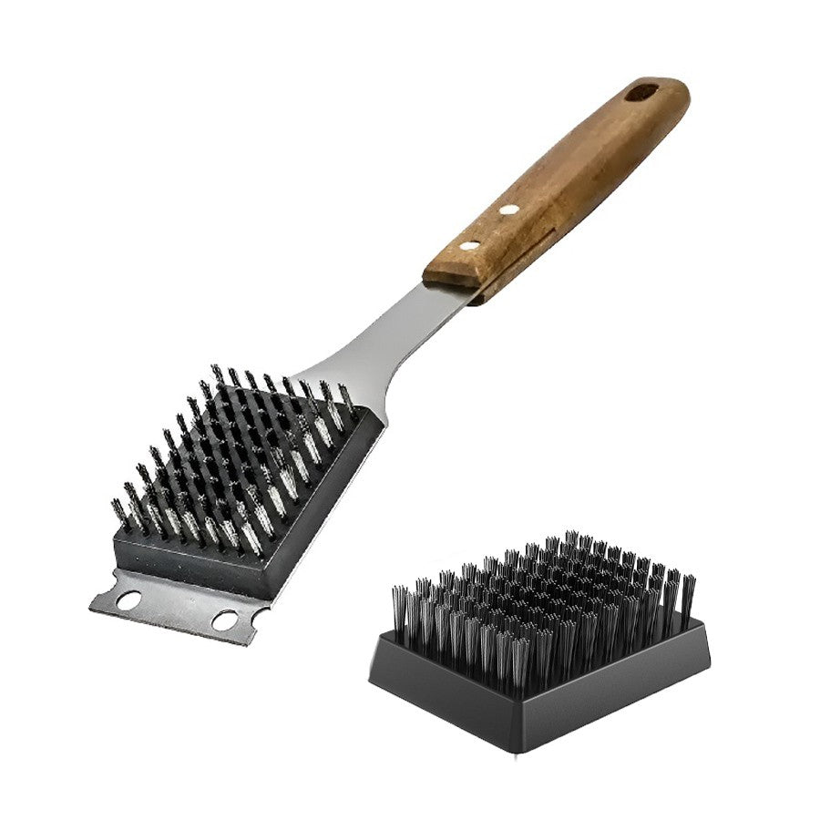 Steel BBQ Brush Grill and Scraper BBQ Cleaner Brush Perfect Tools - Rust Resistant Stainless Steel Barbecue Cleaner