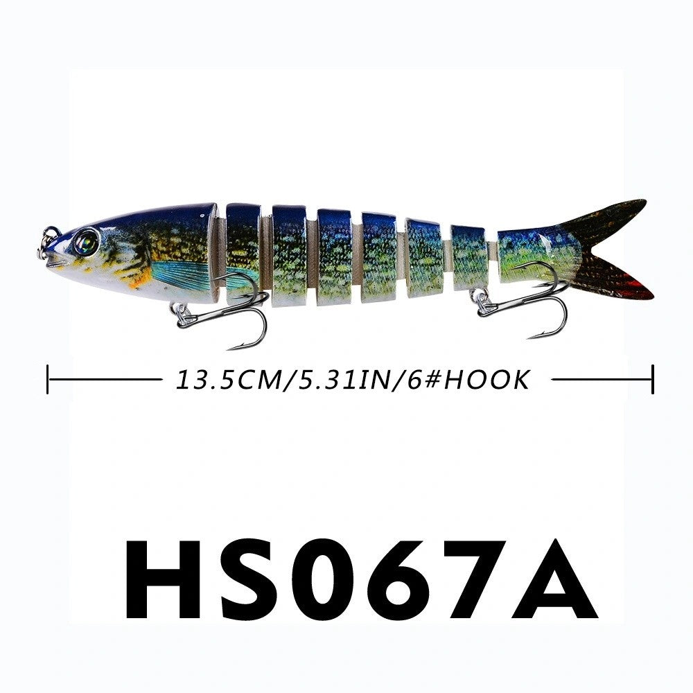 Isca Artificial de Pesca Kit de Iscas Artificiais 13,5cm/19g para Tucunaré e outros peixes Sinking Swimbait Crankbaits Pesca Esportiva