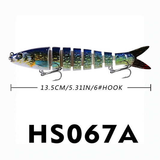 Isca Artificial de Pesca Kit de Iscas Artificiais 13,5cm/19g para Tucunaré e outros peixes Sinking Swimbait Crankbaits Pesca Esportiva