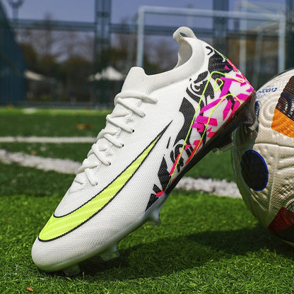 New Men Football Boots Training Long Spikes Soccer Shoes Sneakers Original  Drop Shipping Futsal Cleats Match Ultralight Indoor