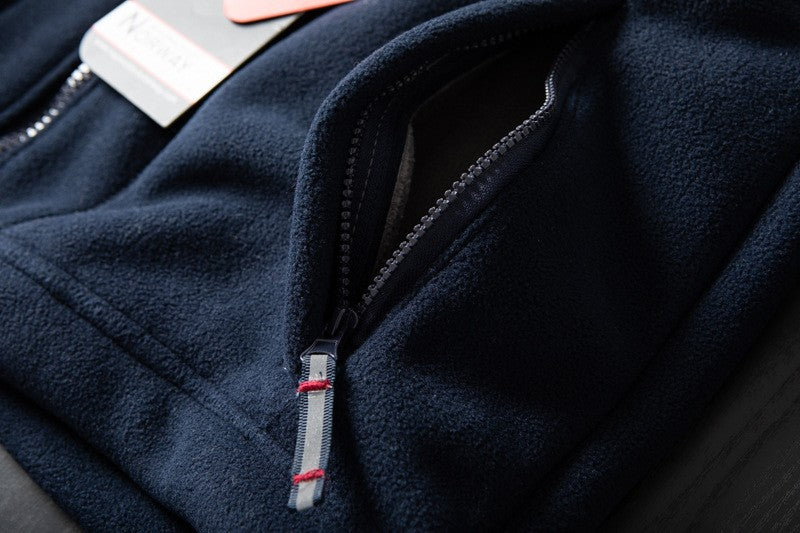 Winter Thicken Fleece Men Jacket Pockets Casual Polar Jackets Outdoor Cold-Proof Warm Overcoat Plus Size New Parkas Outwear 2023