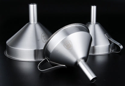 Stainless Steel Funnel Kitchen Oil Liquid Funnel Metal Funnel with Detachable Filter Wide Mouth Funnel for Canning Kitchen Tools