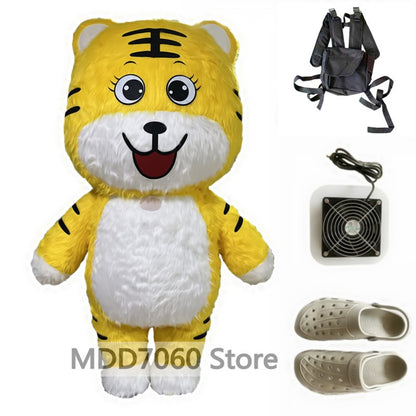 Giant Panda Inflatable Costume Street Funny Polar Bear Mascot Costume Party Role Playing Plush Inflatable Mascot Costume