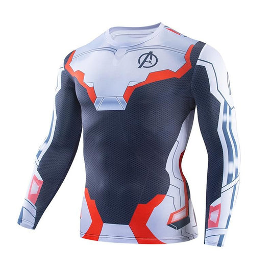 High-quality 3D Printed T shirts Men Compression Shirt Comic Cosplay Costume Halloween Clothing Long Sleeve Tops For Male