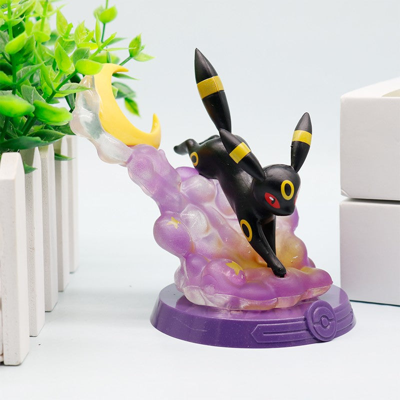 HOT 9 Estilos Pokémon Eeveelution Espeon Sylveon Glaceon Leafeon Vaporeon Umbreon Flareon Pokémon Modelo Figura de Anime Ornamentos Brinquedo