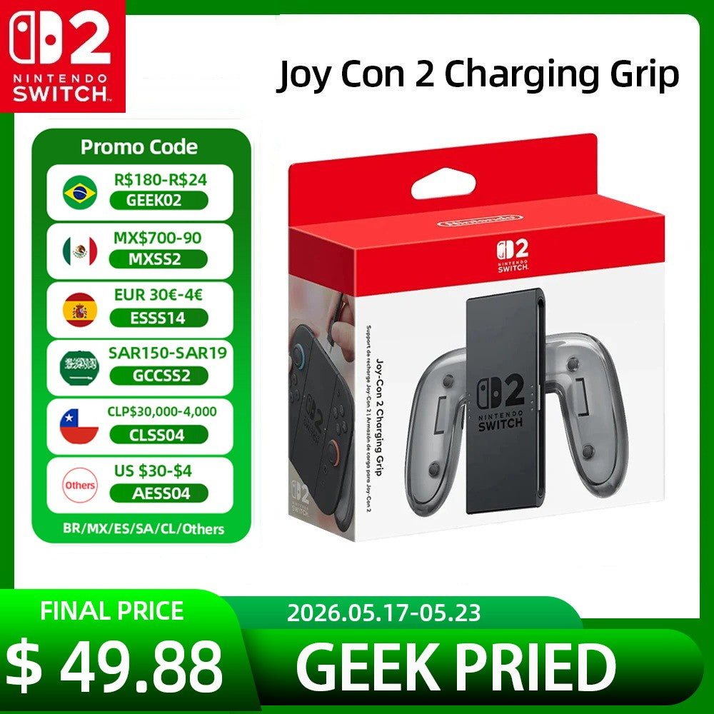 Original Nintendo Switch 2 Joy Con 2 Charging Grip Controller Charging Handle Joycon  for NS2 Switch Controller Accessories