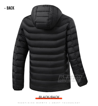 Jaqueta de Inverno Masculina Feminina com Aquecimento em 21 Áreas para Motoqueiros, Jaqueta USB com Aquecimento Elétrico, Colete Térmico para Moto, Casaco