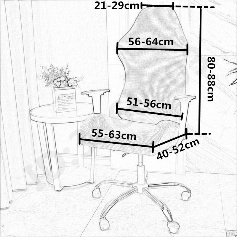 Gaming Chair Covers Elastic Spandex Office Staff Rotating Lift Home Armchair Protector E-sports Computer Seat Cases silla gamer