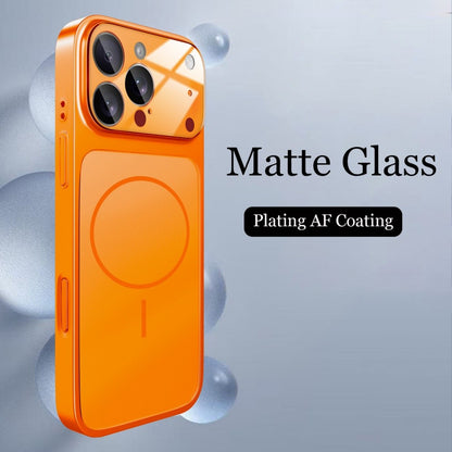 Capa Nano Fosca de Vidro Original Para iPhone 17 Air 16 15 14 13 Pro Max 17Pro Magnética Para Carregamento Sem Fio Magsafe Armor Funda