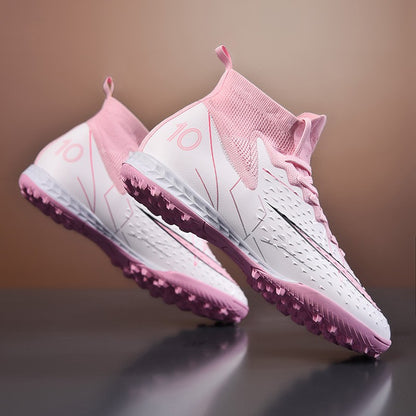 Hot Sale Mens Soccer Cleats High Ankle Football Shoes Long Spikes Outdoor Soccer Traing Boots For Men Women Soccer Shoes