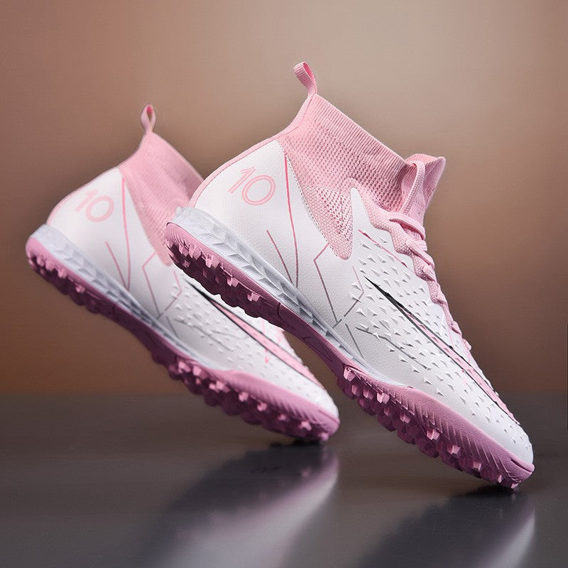 Hot Sale Mens Soccer Cleats High Ankle Football Shoes Long Spikes Outdoor Soccer Traing Boots For Men Women Soccer Shoes